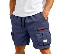 Generisch Bañador informal de verano, ligero, transpirable, con bolsillos, ideal para actividades al aire libre, ajuste cómodo y uso diario., marine, XXL