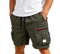Generisch Bañador informal de verano, ligero, transpirable, con bolsillos, ideal para actividades al aire libre, ajuste cómodo y uso diario., verde, XXL