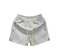 Generisch Bañador para hombre con bolsillo fluorescente con cremallera, inserto de malla en la cintura, 76 cm de longitud interior de la pernera, ideal para natación, surf, actividades en la playa
