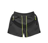 Generisch Bañador para hombre con bolsillo fluorescente con cremallera, inserto de malla en la cintura, 76 cm de longitud interior de la pernera, ideal para natación, surf, actividades en la playa