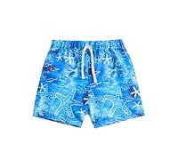 Generisch Bañador para niños y niños, bañadores para niños, niños pequeños, bebés, niños, pantalones cortos de verano, pantalones cortos de secado rápido, bañadores de playa, ropa 152, azul, 18-24
