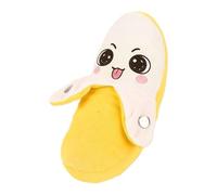 Generisch Banana Plush Toy - 5.91inch Interactive Audio | Material Soft Plush Material, Beat Sensing Musical Stuffed Fruit with Touch Piano, Cute Singing Anime Doll for Car Sofa Bedroom Holiday