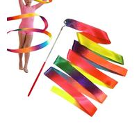 Generisch Banda Gimnasia Para Gimnasia Rítmica Gradiente Colores Danza | Gimnasia danza cintas de velo para niños en edad preescolar, clases de música, sala de juegos, club de educación en casa