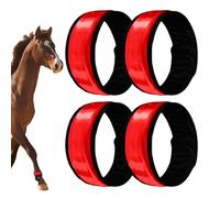 Generisch Bandas para las piernas, accesorios de seguridad de 4 piezas, 4 modos, vendas de seguridad, para desfile, establo, rancho, paseos nocturnos