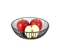 Generisch Bandeja colectora de alambre, 30,5 cm, elegante cuenco | Cesta moderna para aperitivos de hierro - Diseño ventilado que mantiene la frescura, ideal para elegantes decoraciones de mesa en