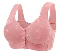 Generisch Bandeja de leche materna delantera de maternidad, copas moldeadas, correa de hombro ajustable, ropa embarazada de gran tamaño, Rosa., 48