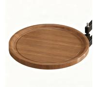 Generisch Bandeja de pared plegable | Bandeja de cama extensible montada en la pared | Mesa plegable redonda | Estante de pared plegable para apartamento, dormitorio, propietario de casa, inquilinos