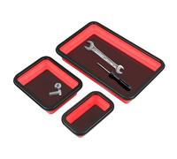 Generisch Bandeja magnética para tornillos y tuercas, organizador magnético de 3 piezas para tornillos y tuercas, recipiente clasificador plegable para clasificación de tornillos en taller, garaje