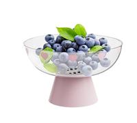 Generisch Bandeja para aperitivos - Frutero con desagüe - Cesta de goteo creativa como decoración de mesa para cocina, salón, camping, pícnic, al aire libre, buffet y casa de vacaciones