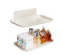 Generisch Bandeja Plegable de Pared sin, Estante montado en la Pared, Mesa de Inodoro con mesita de Noche, Plegable para baño, salón, lavandería, Garaje, Oficial de Cocina