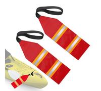 Generisch Banderas de seguridad para kayak, advertencia reflectante ligera y plegable | Bandera roja de seguridad para kayak - para exteriores cuerpos de agua, lagos, estanques, piscinas, canoas
