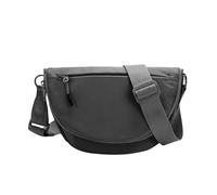 Generisch Bandoleras para hombre, pequeño, camuflaje, para hombre y mujer, moda, medio nailon, plegable, bolso de luna, bolso bandolera con correa ajustable, bolso bandolera para mujer, grande, azul