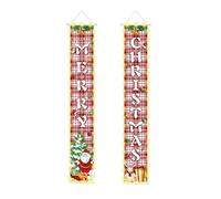 Generisch Bannière de Porte de vacances Pour Noël - Décoration Jardin Festive éclairée par LED, bannière Porte d'entrée ou d'entrée intérieure ou extérieure, Cour, Patio, Maison, Reunión AFF