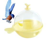 Generisch Baño para pájaros para jaula, gran casa transparente para pájaros, accesorio de baño colgante | Juguete de baño para pájaros de doble apertura para bañar cacatúas y pequeñas con cola larga