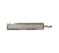 Generisch Barbacoa de cerámica para barbacoa de gas portátil de metal y cerámica, adecuada para secar y hornear té, cereales, productos acuáticos, verduras, carne, plata, 1 unidad