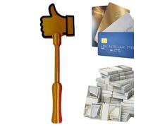 Generisch Barra de pago impresa en 3D con soporte para tarjetas de pago táctil sin contacto, soporte para tarjetas de crédito para transacciones seguras, gadget divertido para y compras, oro