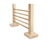 Generisch Barra de salto de conejo: juguete de entrenamiento de obstáculos, obstáculo de agilidad de altura ajustable, juego de actividad de ejercicio para animales pequeños, equipo de fitness de