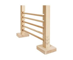Generisch Barra de salto de conejo: juguete de entrenamiento de obstáculos, obstáculo de agilidad de altura ajustable, juego de actividad de ejercicio para animales pequeños, equipo de fitness de