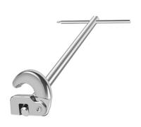 Generisch Basin Wrench, Adjustable Tap Spanner, 11.73x4.49x4.61 pulgadas, Multifunctional Desassembly Tool, Heavy Duty Steel Build, Ideal for Kitchen, Sewer, Bathroom, Bathtub, Garden, Plumbing