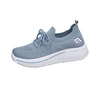Generisch Basket Femme Chaussures de Running Sneakers Femme Basket de Marche à Coussin d'air Respirant Chaussures Course Légères Mode et Sport Pour Femmes Fitness Gym Jogging Outdoor Sneakers 12, azul