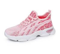 Generisch Basket Femme Respirantes Slip on Pour Sneakers Femmes Chaussure de Running Fitness Légères Sneakers Basket Running Femme 12, rojo, 40 EU