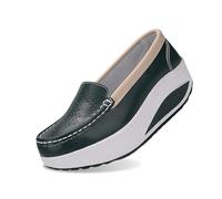 Generisch Basket Femme Respirantes Slip on Pour Sneakers Femmes Chaussure de Running Fitness Légères Sneakers Basket Femme Running 12, verde, 42 EU