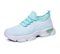Generisch Basket Femme Respirantes Slip on Pour Sneakers Femmes Chaussure de Running Fitness Légères Sneakers Basket Running Femme 12, verde menta, 37 EU