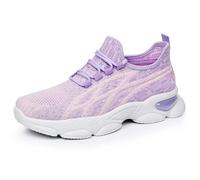 Generisch Basket Femme Respirantes Slip on Pour Sneakers Femmes Chaussure de Running Fitness Légères Sneakers Basket Running Femme 12, morado, 38 EU