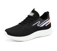 Generisch Basket Femme Respirantes Slip on Pour Sneakers Femmes Chaussure de Running Fitness Légères Sneakers Basket Running Femme 14, Negro , 40 EU