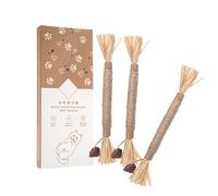 Generisch Bastidores para gatos - Varillas para masticar para gatos | 3 varillas abrasivas | juguete para fugas para gatitos, juego de gatos para limpiar los dientes, aumenta el apetito