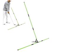 Generisch Bastón de alineación de golf compacto,Entrenador de avión oscilante para facilitar el | Cubierta protectora de PVC y placa angular ABS con ondas de fibra de vidrio para jóvenes