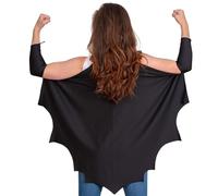 Generisch Bat Capes - Bat Cape Wings Niños | Unisex cosplay cloak | Gorra negra de poliéster | 3 tamaños para y niñas | Easy Wear Murciélagos Disfraz Food Dress & Halloween Party Alas Capes para Ki