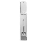 Generisch Bathroom Trash Can, Slim Lidded Waste Bin Toilet Brush, Space Saving Garbage Container, for Home, Restroom, Kitchen, Dorm, Bedroom, Powder Room, Vanity Area, Apartment