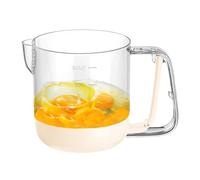 Generisch Batidor de huevos con prensa manual - Espumador de nata giratorio, sistema de batidor activado, batidor de cocina, batidor de huevos, accesorio de cocina, para hornear postres de masa de