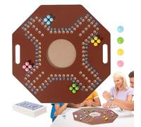 Generisch Beads Chess Board Game - Juego de mesa de madera plegable Top