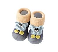 Generisch Bebé Niñas Animal Calcetines Zapatos Niño WarmThe Floor Calcetines Antideslizante Prewalker Zapatos Mocasines 22 Niño, marine, 20