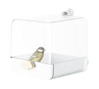 Generisch - Bebedero para pájaros, jaula para bebedero para pájaros - Bañera de jaula para loros con cajón inferior, accesorios para jaula de pájaros con gancho para pequeños loros