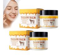 Generisch Beef Tallow Cream for Skin Care, Bálsamo de cuello de vacuno, 100% Grass Fed Tallow Raw Wild Honey, Wrinkle Defense Tallow Bálsamo, Crema hidratante facial y corporal, adecuado para todo