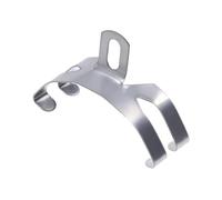 Generisch Bicicletas Puente deslizante Guardabarros Fijación Soporte Soporte Sujeción 65-70 mm Ancho Plata de Acero (Plata 1 pieza)