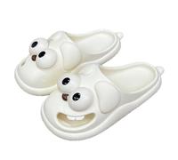 Generisch Big Eye Dog Slippers,Kissing Slippers,Anti-Slip Beach Pool Shower Shoes, Summer Novelty Home Sandals, Blanco, 40/41 EU