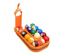 Generisch Billiards & Snooker Training Rack, 3D Printed Pool Ball Setter, One-Piece Molding Without Seams Design, Holds 15 Balls, Portable Practice Tool for Pool Table Accessories(Orange)
