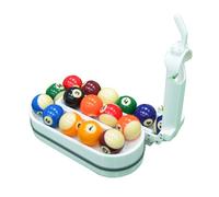 Generisch Billiards & Snooker Training Rack, 3D Printed Pool Ball Setter, One-Piece Molding Without Seams Design, Holds 15 Balls, Portable Practice Tool for Pool Table Accessories(White)