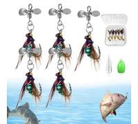 Generisch Bionic Fly Fishing Bait | Cebo Artificial Colorido | Equipo Profesional de con Mosca | Kit de Surtido de con Mosca | Equipo de con Mosca para Agua Salada y Agua Dulce