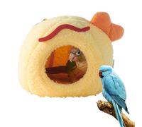 Generisch Bird Bed - Velvet Sponge 19 x 16,5 cm | Warm Soft Comfortable Hammock Parrot Bed Shelter | Resting Sleeping Breeding Breeding Cockatiel Parrot Lovebird Conure Hamster Bunny Indoor