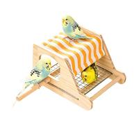 Generisch Bird House Cage, Breathable Bird Nest Hut, 6 Inch Stainless Steel Mesh Bottom Birds Shelter, for Conure Lovebird Parrot Finch Cage Use, Birds Resting House, Cages Comfort Nesting Accessory