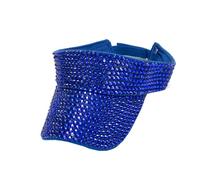 Generisch Bling Rhinestone - Gorra deportiva ajustable para verano, unisex, azul, Talla única