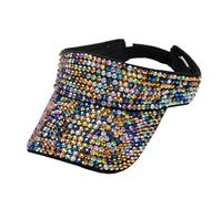 Generisch Bling Rhinestone - Gorra deportiva ajustable para verano, unisex, Oro Rosa, Talla única