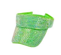 Generisch Bling Rhinestone - Gorra deportiva ajustable para verano, unisex, Verde militar., Talla única