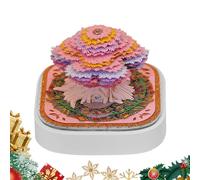 Generisch Bloc de notas 3D, calendario de escultura de papel, escultura de papel para niños, adultos, decoración del hogar, festival de Adviento, planificación de vacaciones Navidad