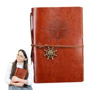 Generisch Bloc de notas vintage, libro de diario con encuadernación flexible - Planificador de material escolar, diario, suministros de enseñanza, artículos de papelería esenciales para hombres